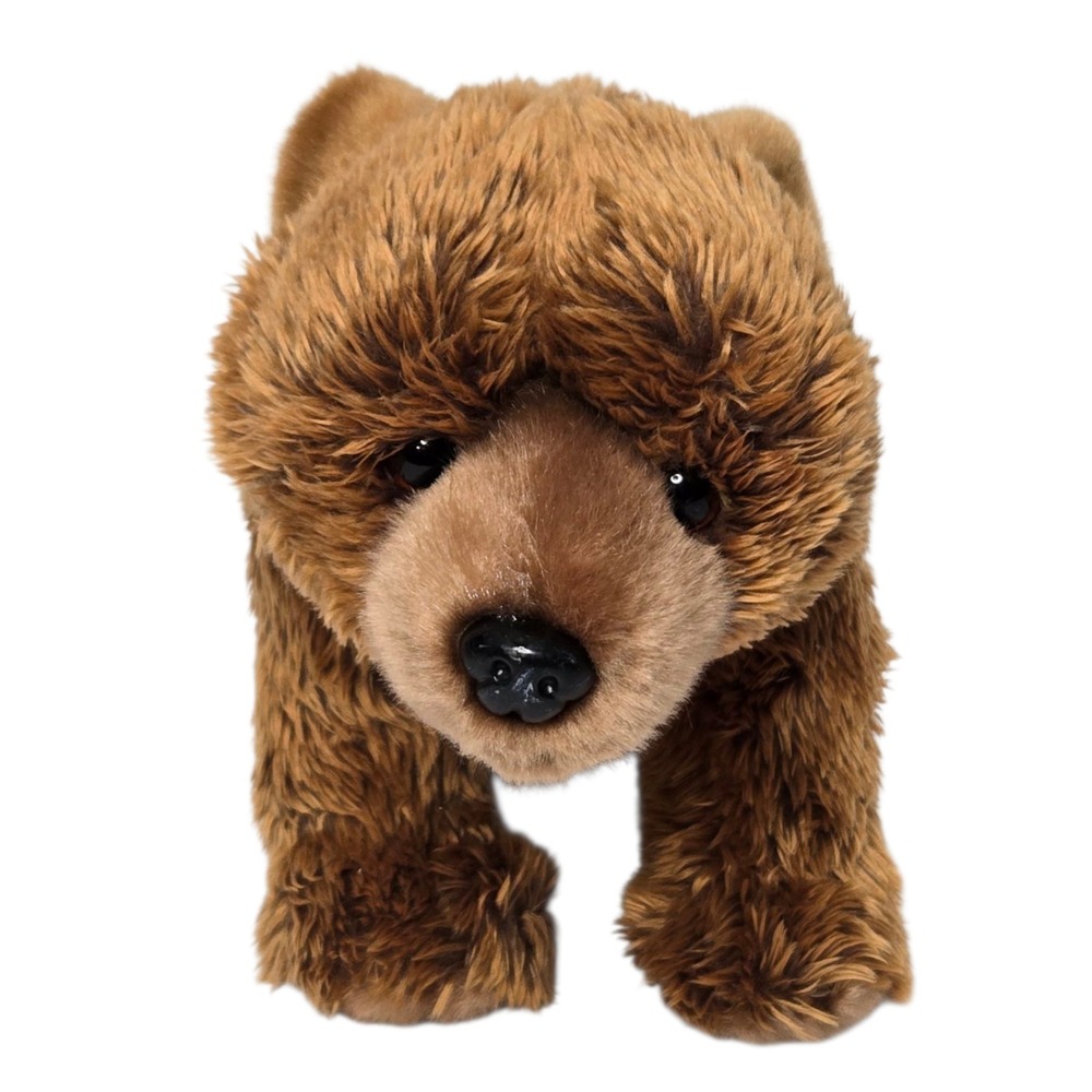 Adventure Planet Grizzly Bear Plush 11" Brown‎ Realistic Forest Zoo Animal